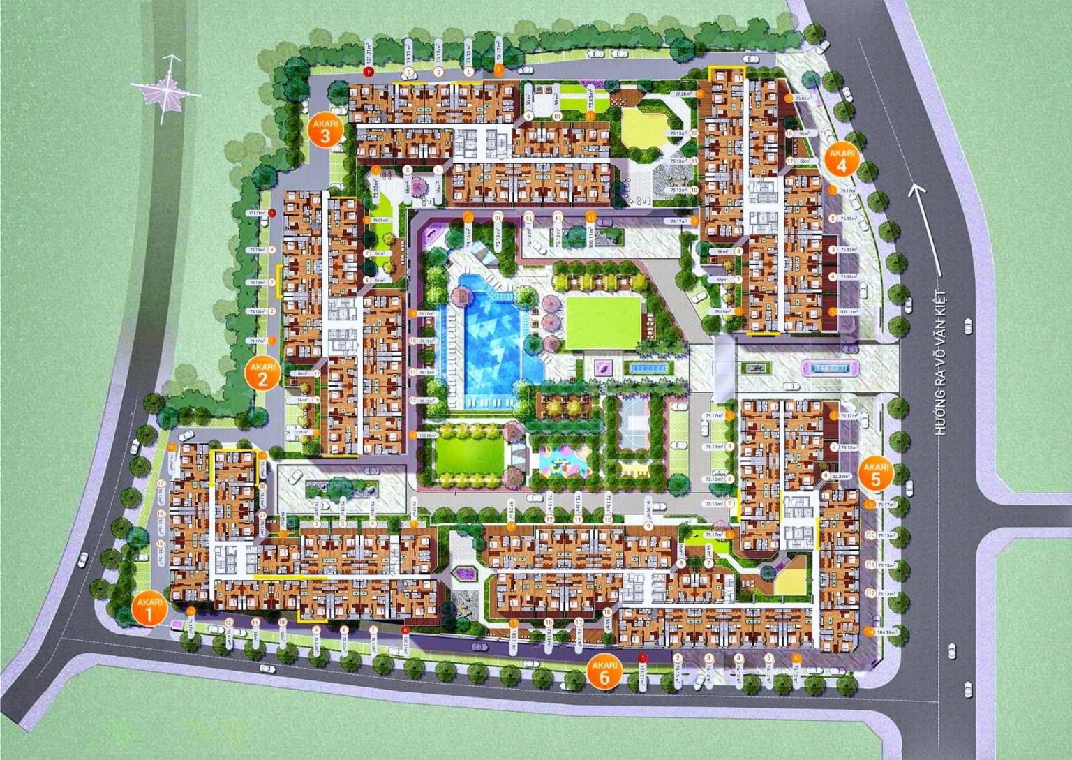 GIAI ĐOẠN 1 CỦA DỰ ÁN AKARI CITY 