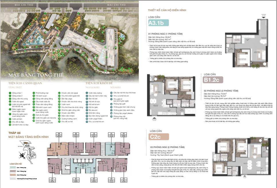 Mặt bằng tòa A6 Eaton Park