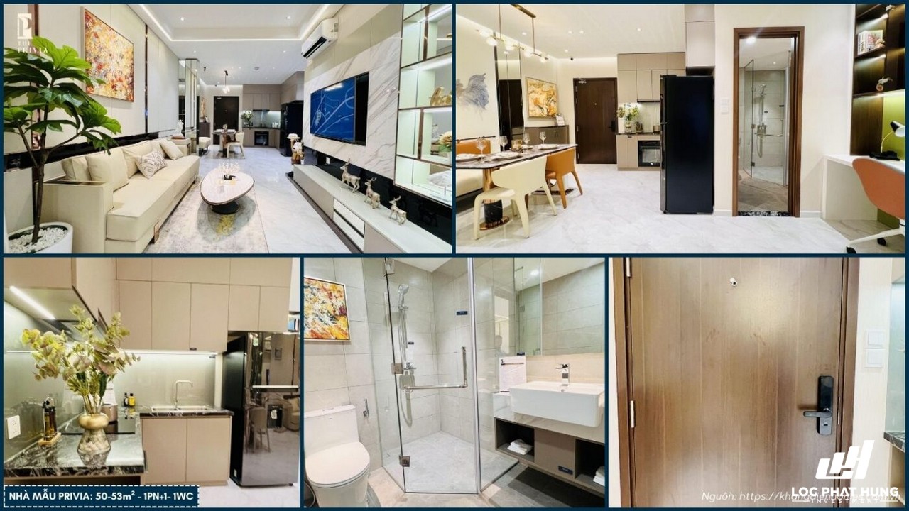 Nhà mẫu căn hộ The Privia Loại 1PN+1 - Diện tích 50m2 - Quý khách hàng tham quan nhà mẫu liên hệ Minh Cường 0932.027.432