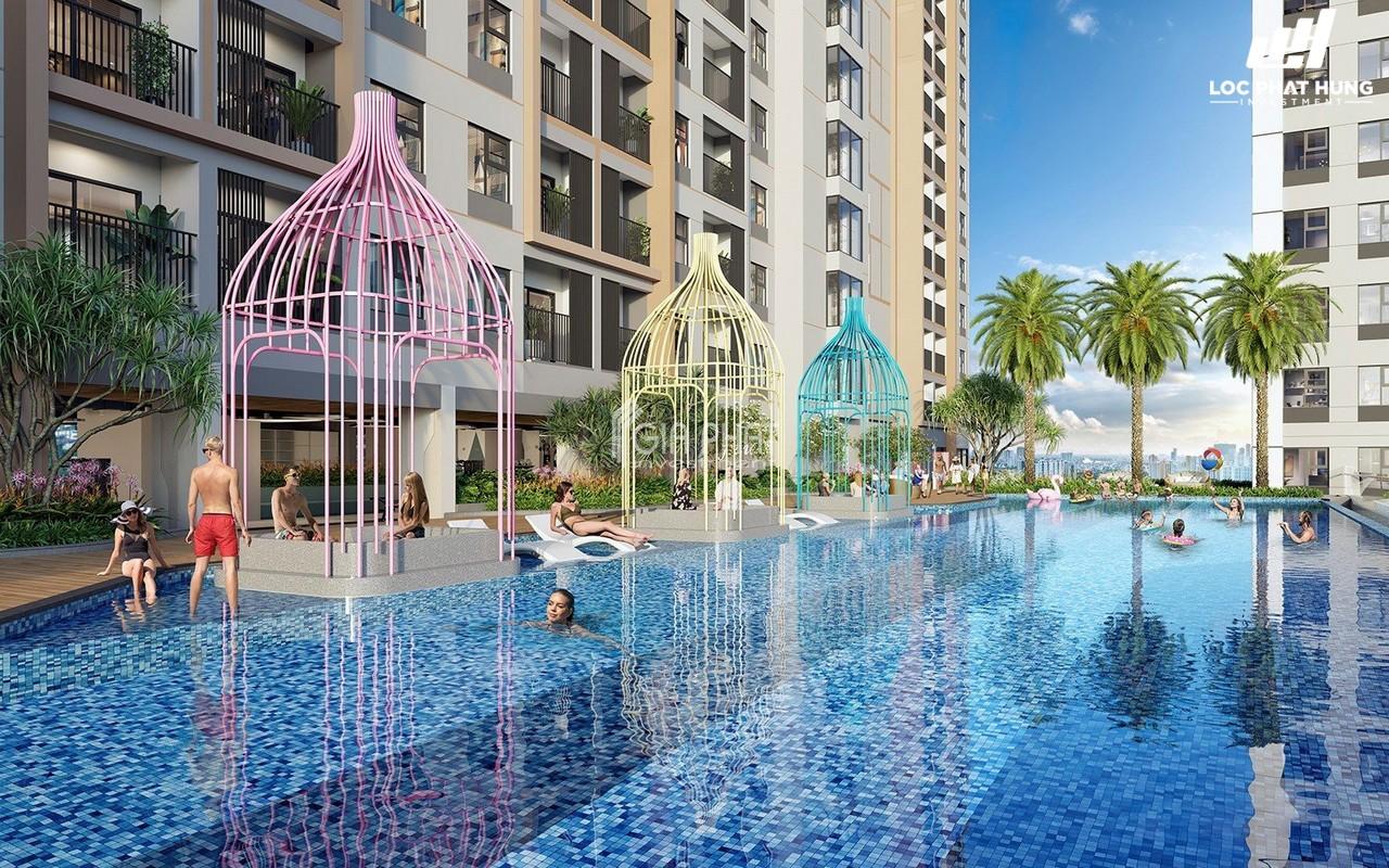 Tiện tích hồ bơi người lớn chung cư The Privia Khang Điền Bình Tân