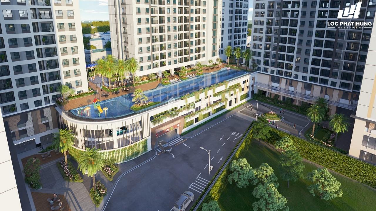 Tiện tích hồ bơi chung cư The Privia Khang Điền