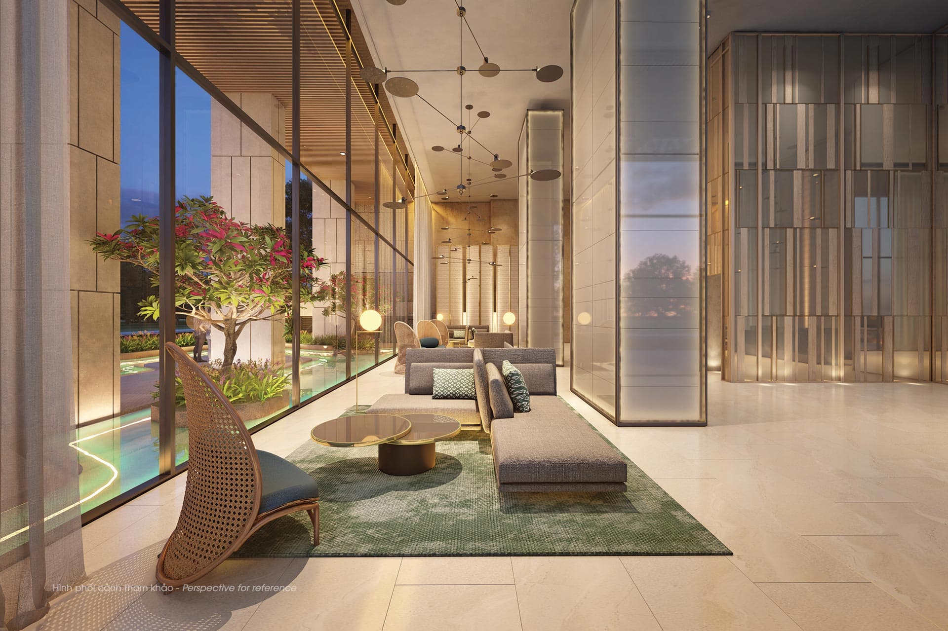 Sảnh lobby block A dự án The Antonia