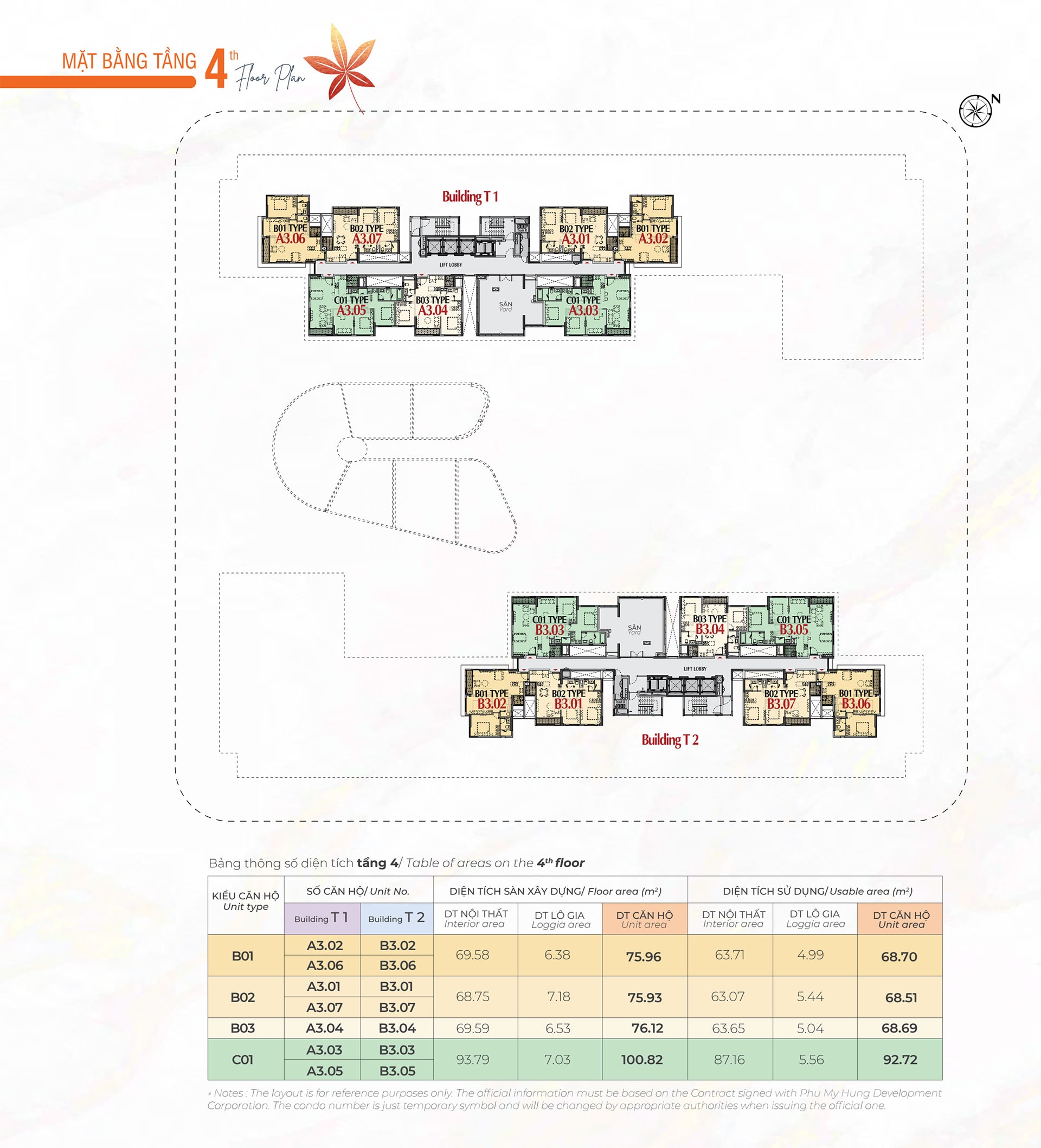 Mặt bằng tầng 4
