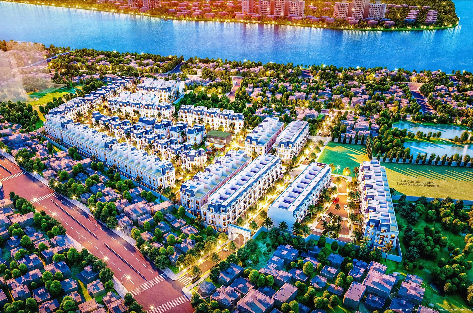 Phối cảnh tổng quan dự án Amelie Villa Phú Mỹ Hưng Nhà Bè