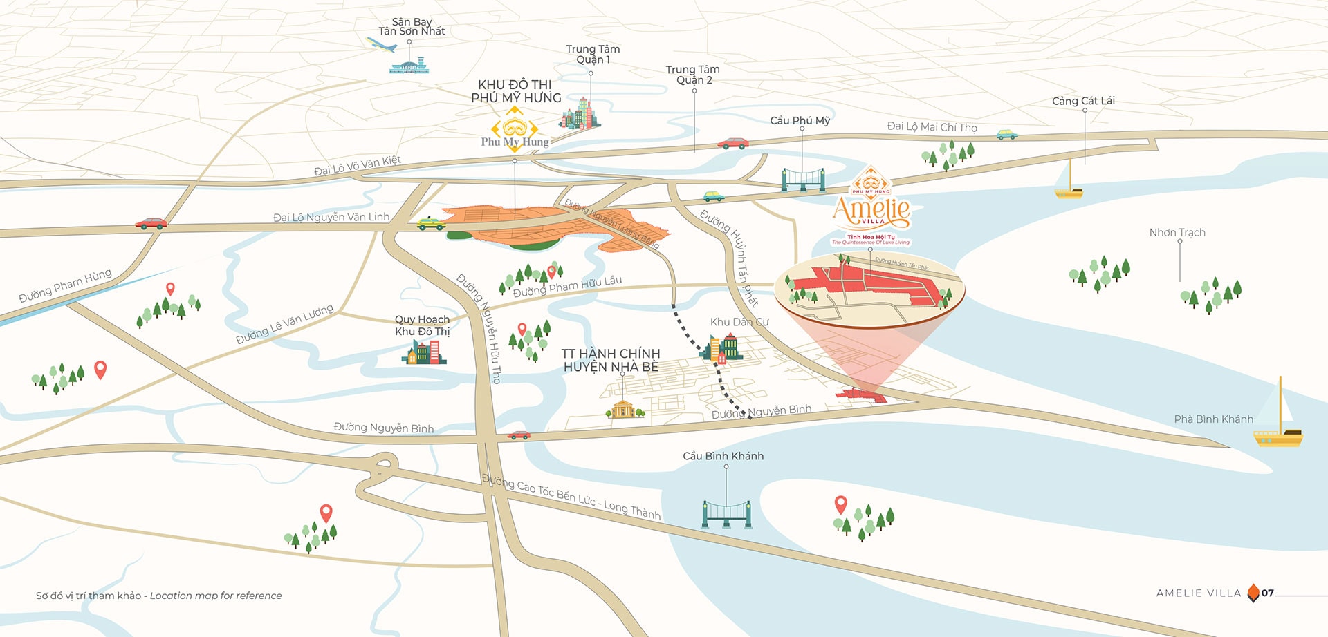 Vị trí Amelie Villa Phú Mỹ Hưng