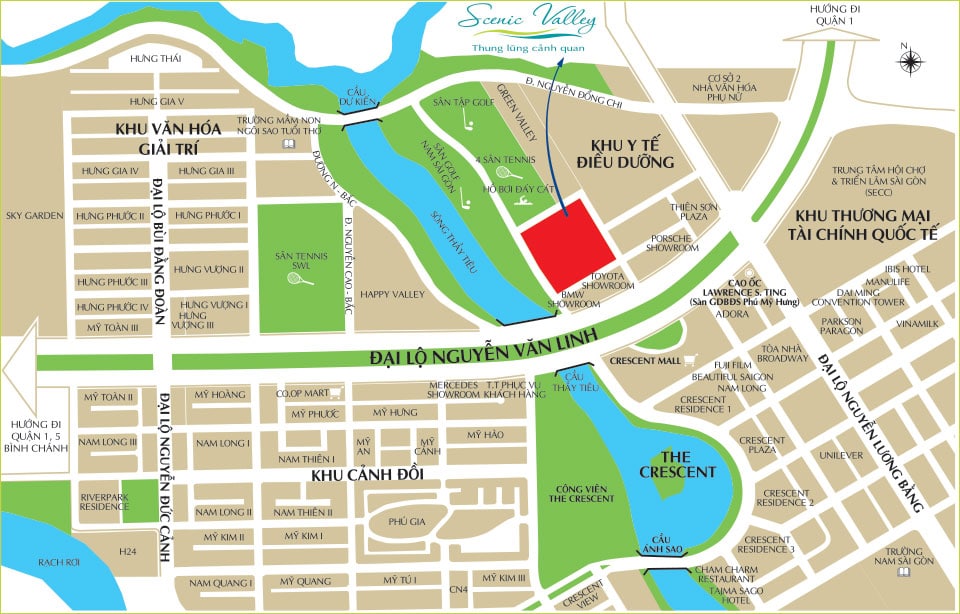 Vị trí Scenic Valley