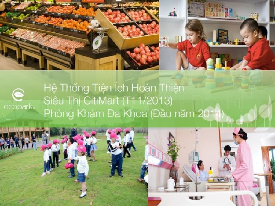 tiện ích dịch vụ khu chung cư rừng cọ ecopark