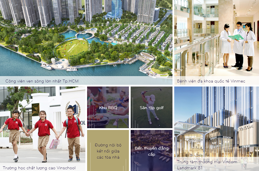tiện ích vinhomes central park