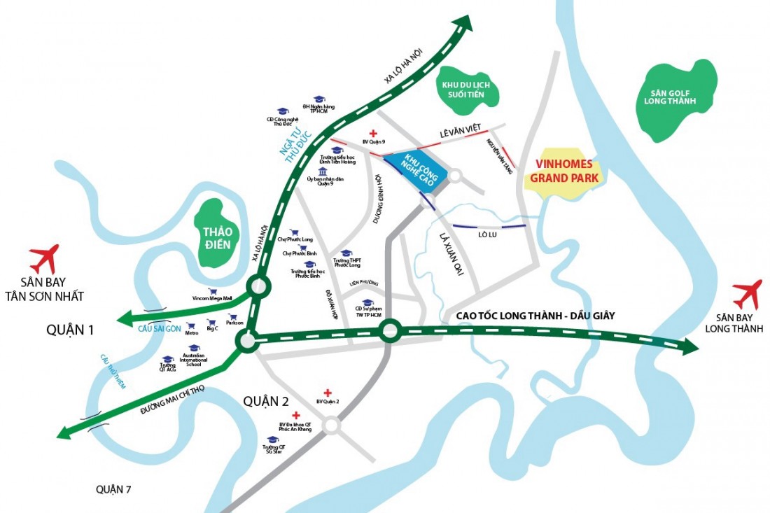 Dự án căn hộ The Origami sở hữu vị trí kim cương phía đông TPHCM