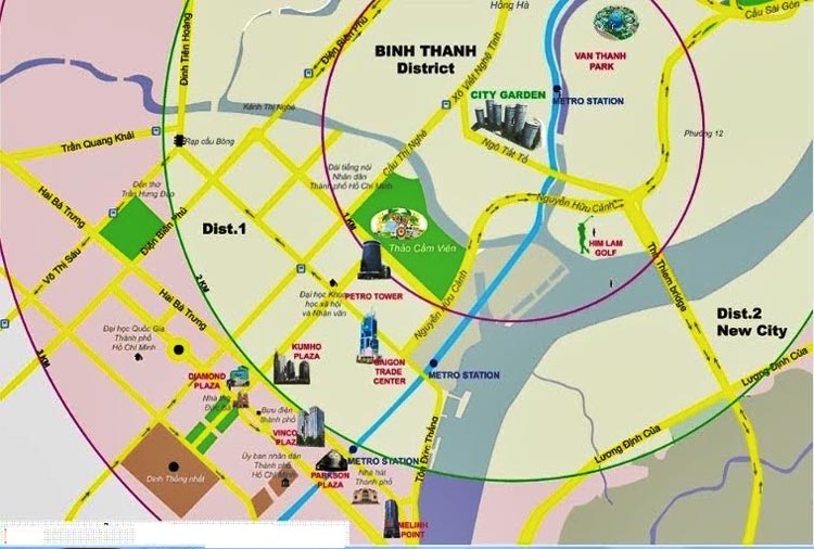 Vị trí của dự án Căn hộ chung cư City Garden