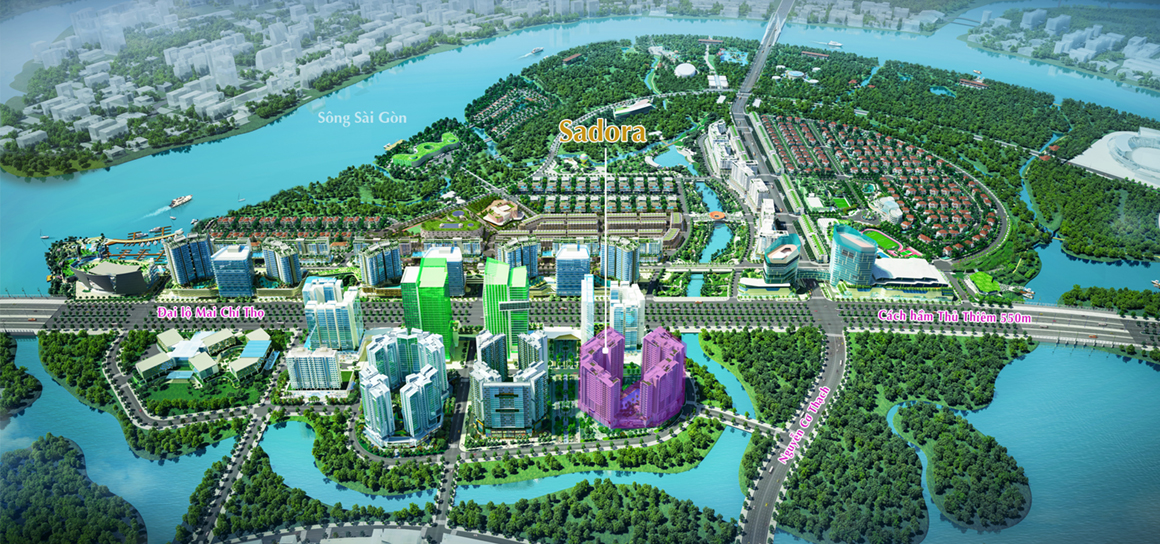 vi tri du an sadora apartment