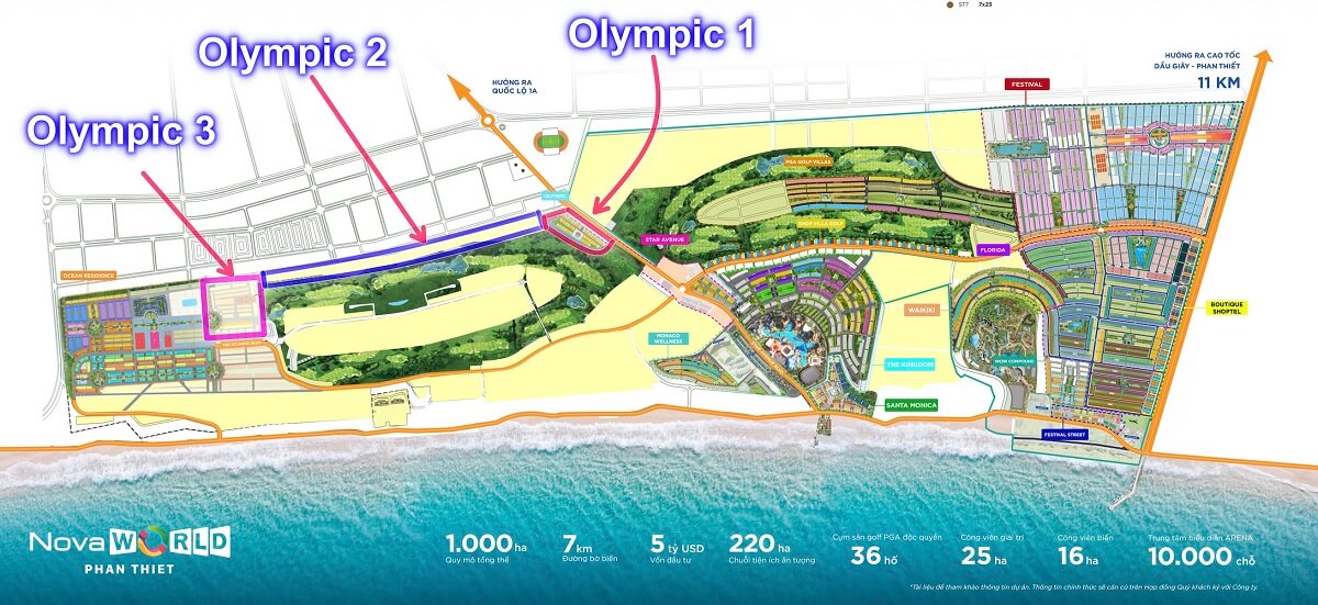 Phân khu Olympic 2 Novaworld Bình Thuận