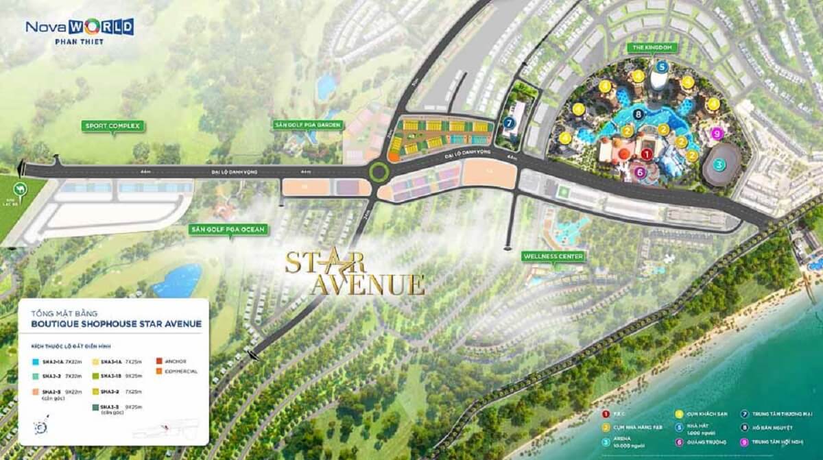Phân khu Star Avenue Novaworld Bình Thuận