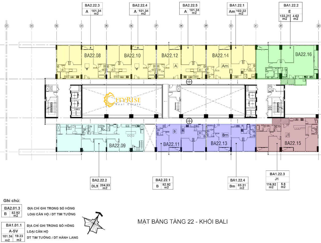 Mặt bằng tháp Bali dự án New City Thủ Thiêm