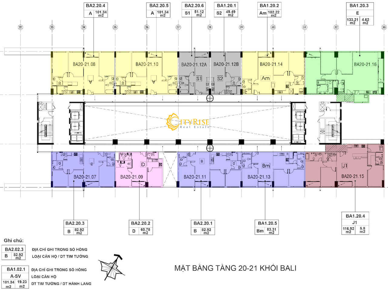 Mặt bằng tháp Bali dự án New City Thủ Thiêm