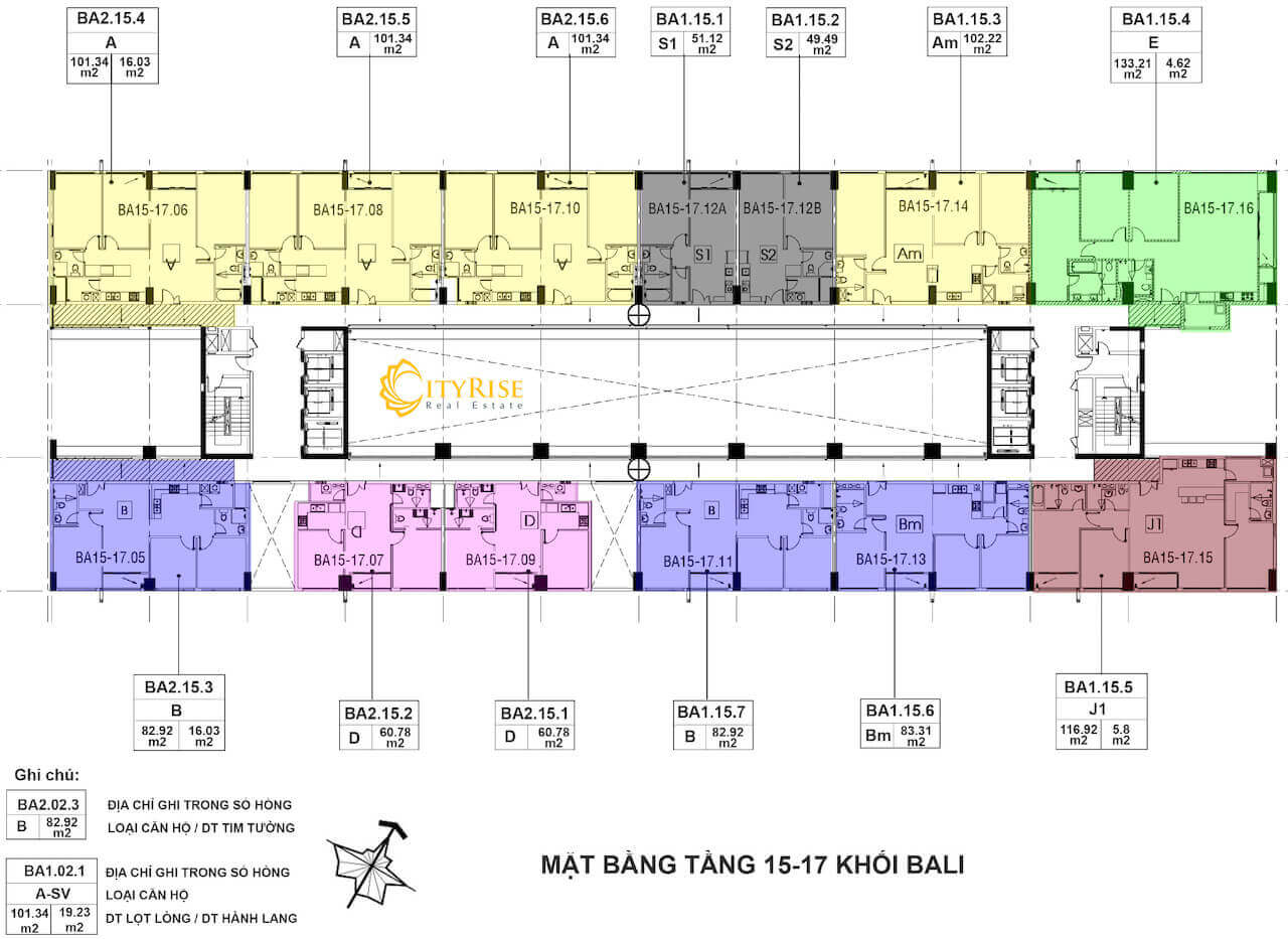 Mặt bằng tháp Bali dự án New City Thủ Thiêm