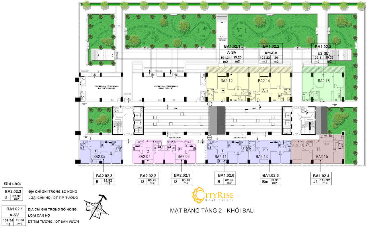 Mặt bằng tháp Bali dự án New City Thủ Thiêm