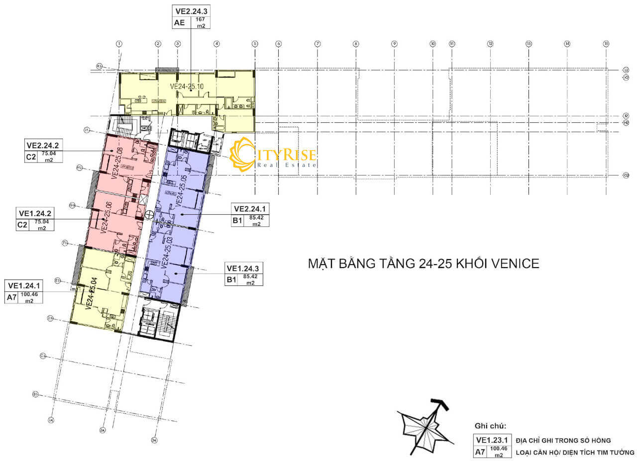 Mặt bằng tháp Venice dự án New City Thủ Thiêm quận 2