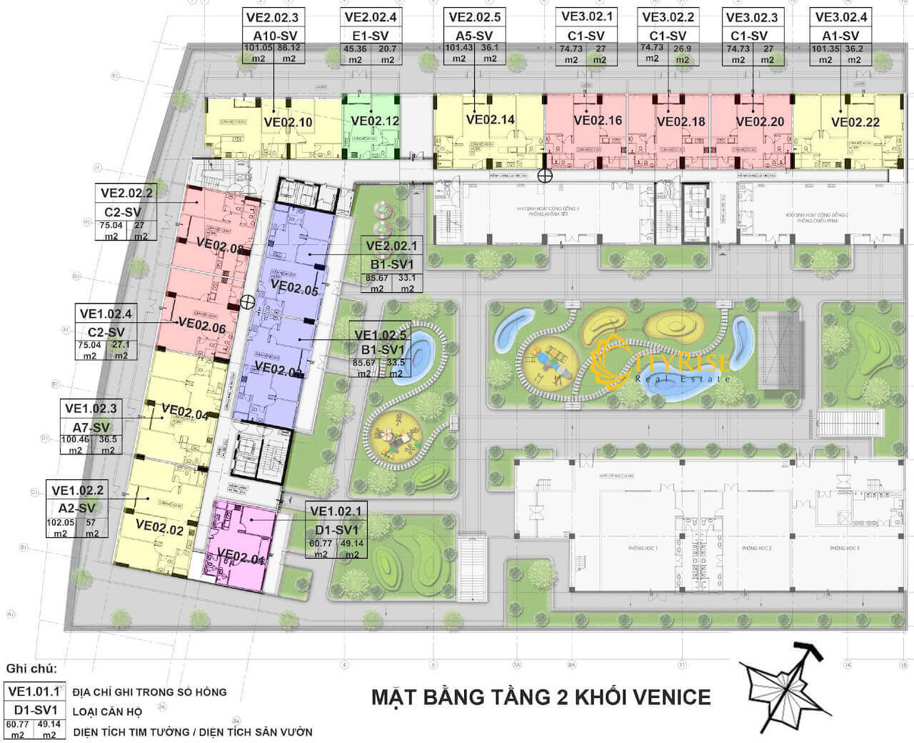 Mặt bằng tháp Venice dự án New City Thủ Thiêm quận 2