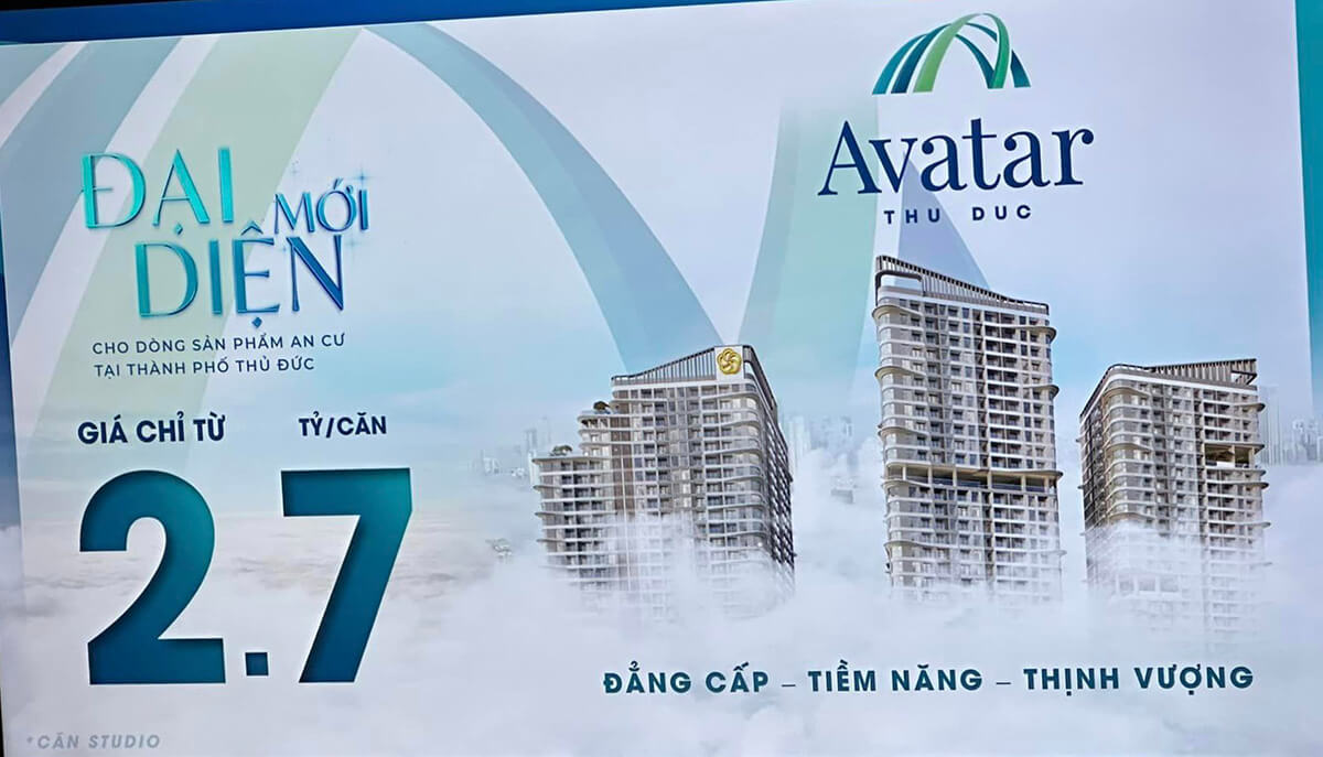 Giá bán căn hộ chung cư Avatar Thủ Đức - từ 2.7 tỷ đồng/ căn studio diện tích 38.7m2