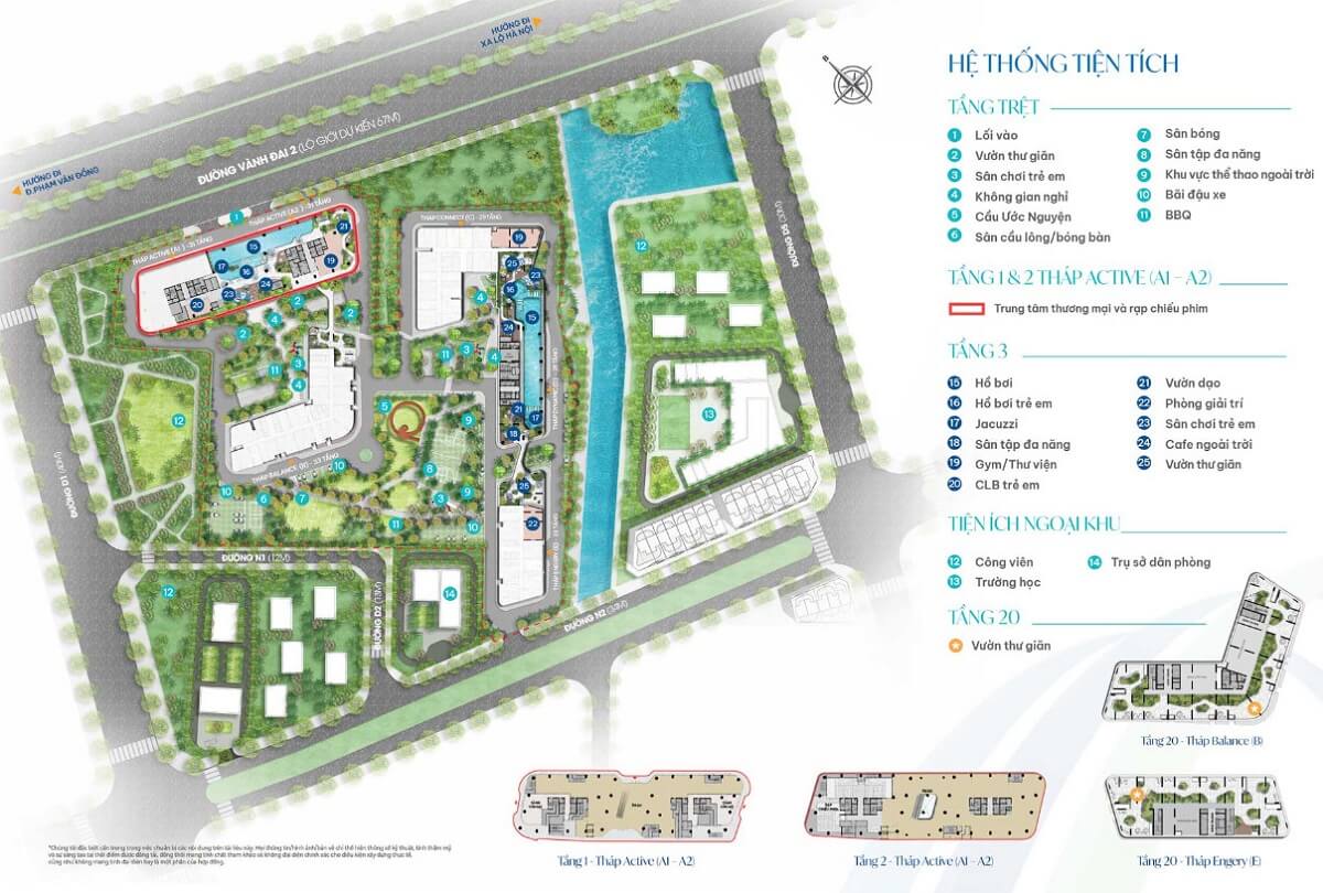 Mặt bằng tiện ích dự án Avatar Thủ Đức