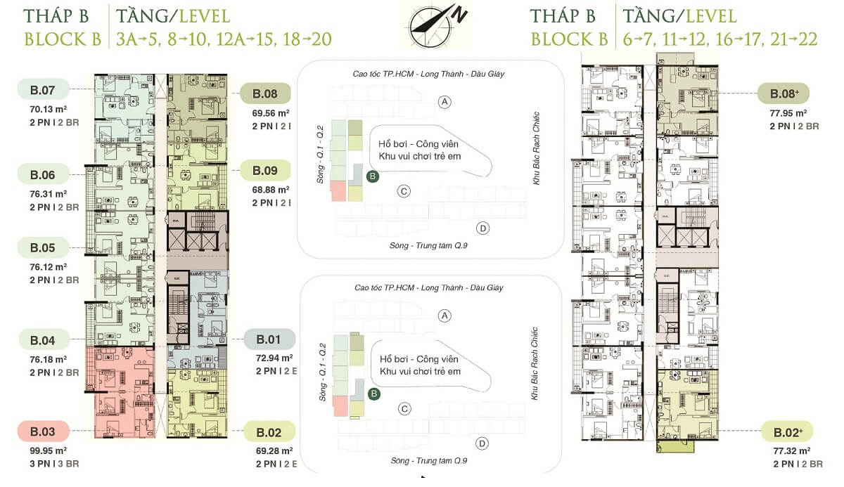 Mặt bằng tầng dự án căn hộ Jamila Khang Điền