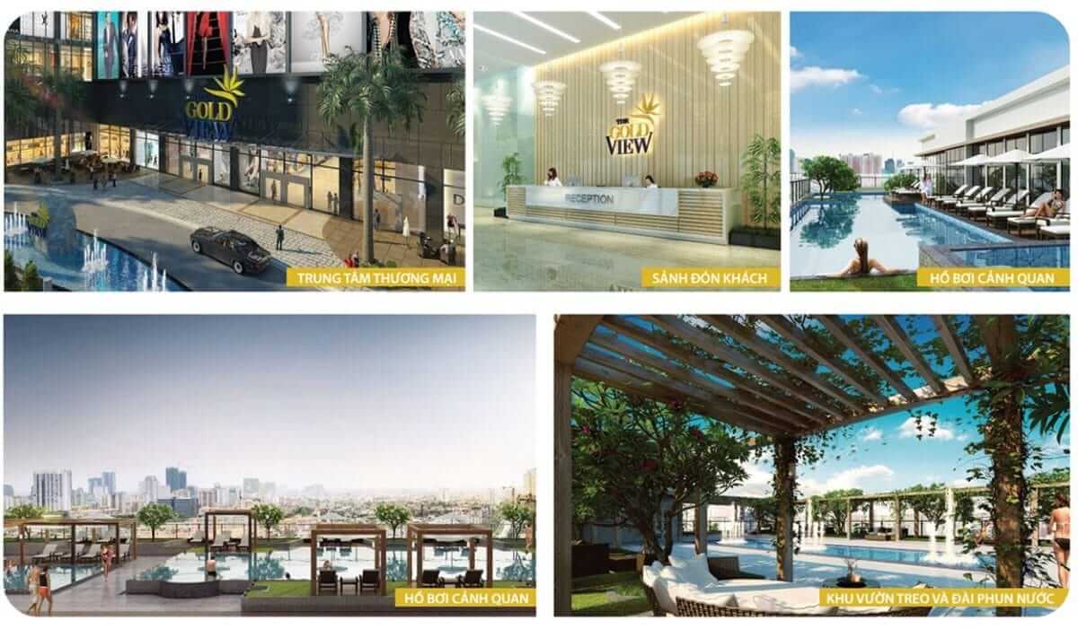 Tiện ích nội khu dự án căn hộ The Gold View quận 4
