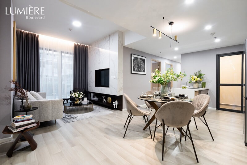 Hỉnh ảnh tiến độ thực tế dự án căn hộ chung cư Lumiere Boulevard quận 9