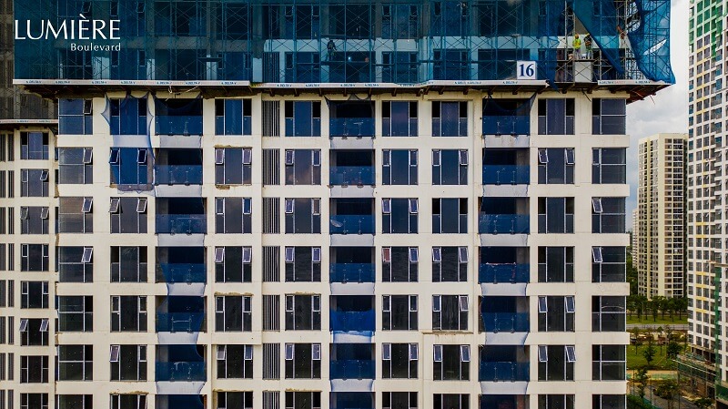 Hỉnh ảnh tiến độ thực tế dự án căn hộ chung cư Lumiere Boulevard quận 9