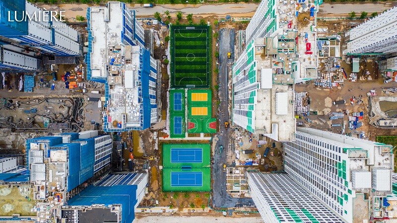 Hỉnh ảnh tiến độ thực tế dự án căn hộ chung cư Lumiere Boulevard quận 9