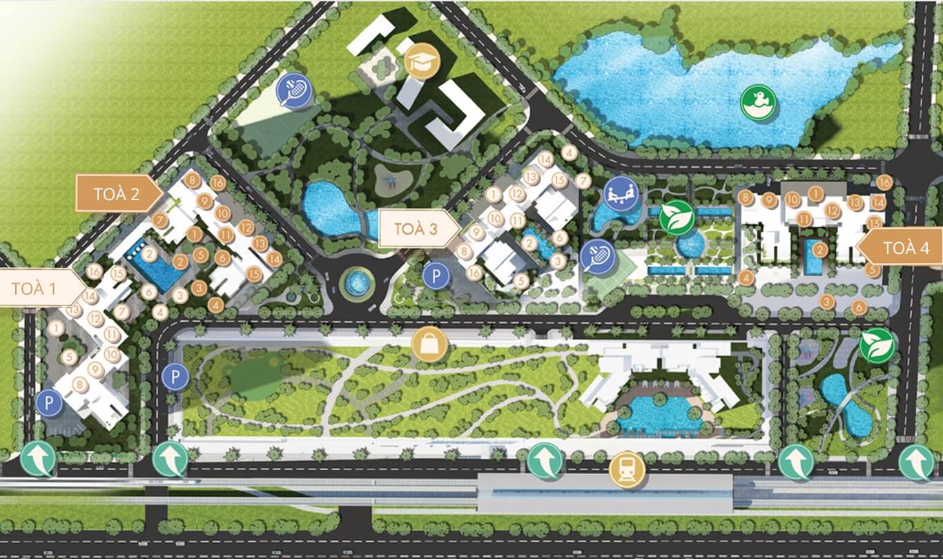 Mặt bằng tiện ích dự án