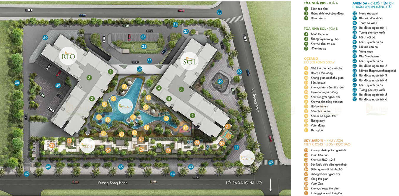 Mặt bằng tiện ích