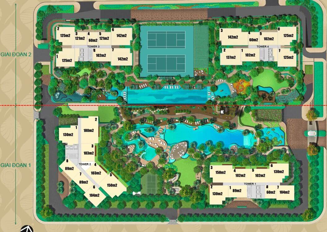 Mặt bằng dự án căn hộ Estella Heights quận 2