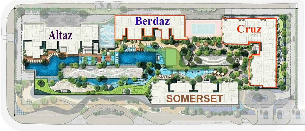 Mặt bằng tổng thể dự án Feliz en Vista