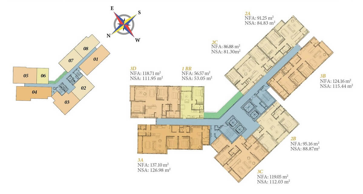 Mặt bằng tháp Tháp Hawaii