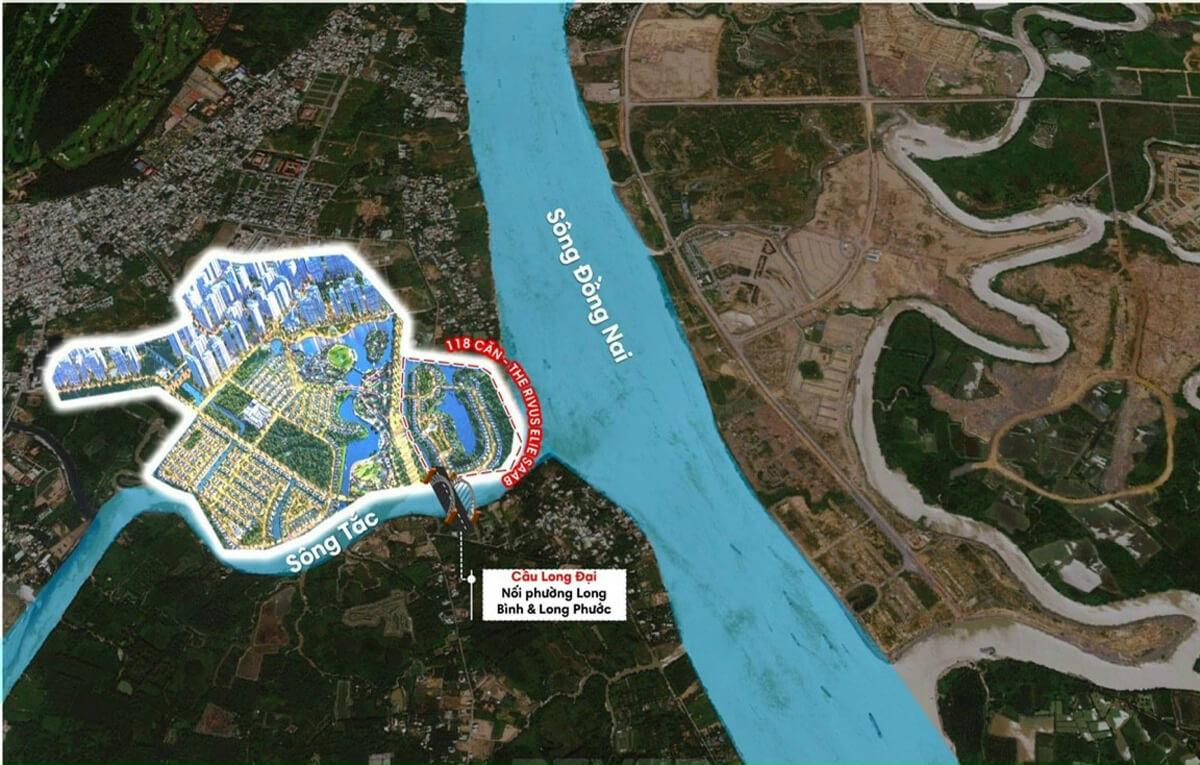 Vị trí dự án dinh thự The Rivus Elie Saab Masterise Homes Quận 9