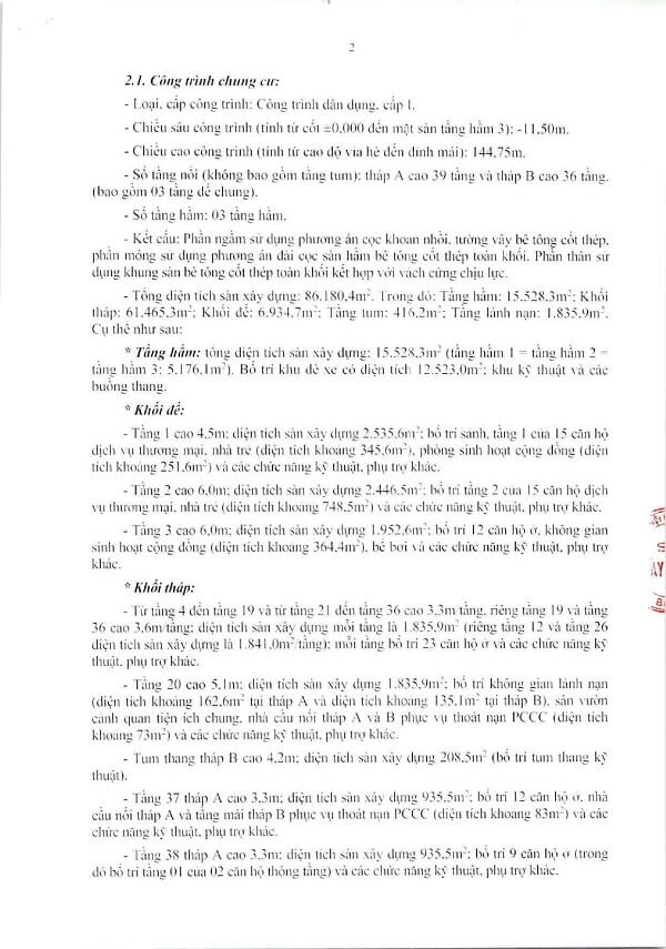 Giấy phép xây dựng dự án căn hộ The Emerald 68