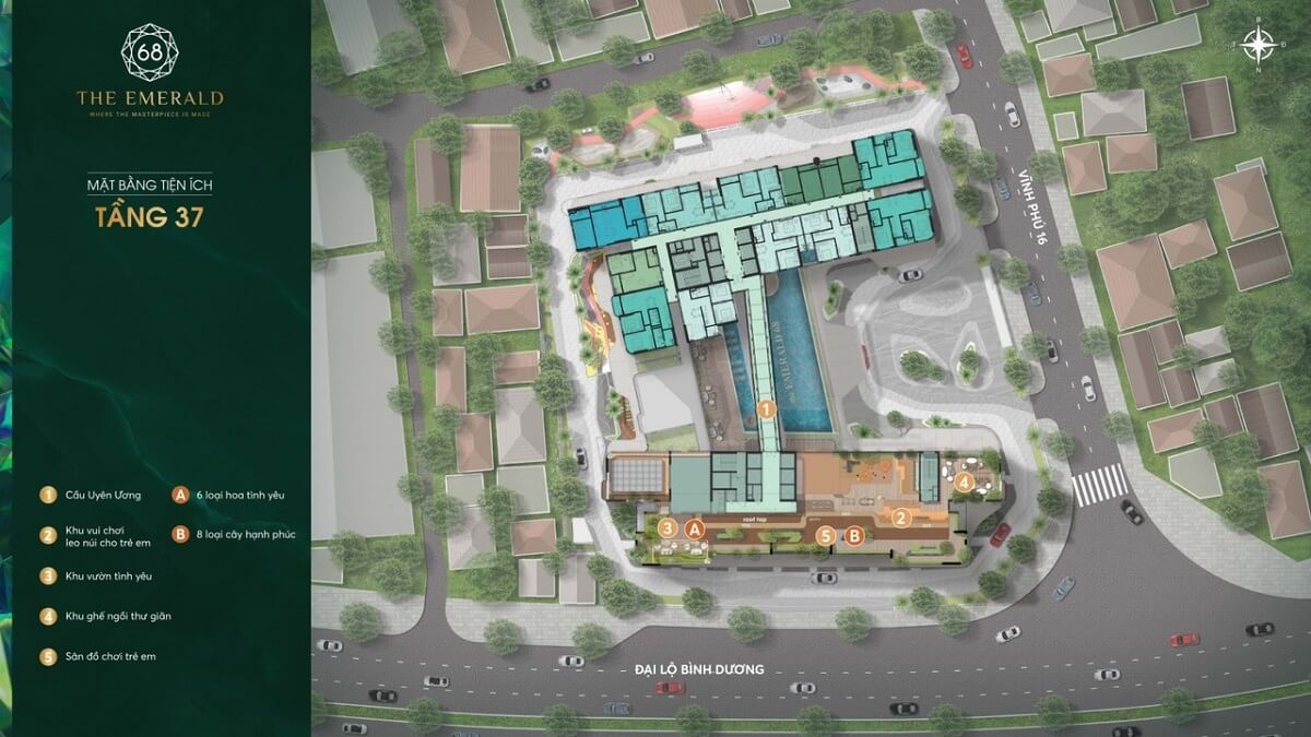 Mặt bằng tiền ích tầng 37