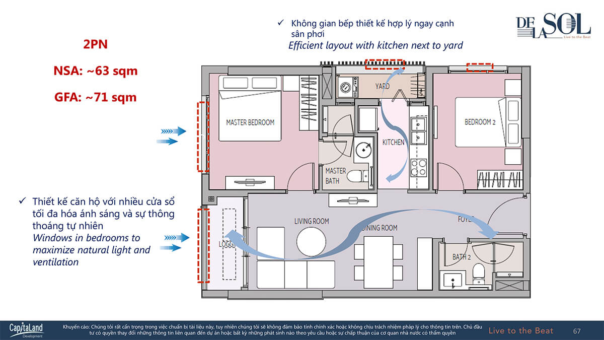 Thiết kế vượt trội của căn hộ De La Sol quận 4