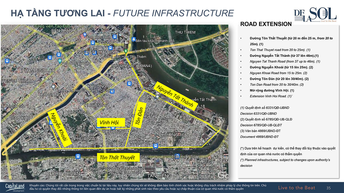 Các tuyến đường được quy hoạch trong tương lại tại quận 4, TP HCM