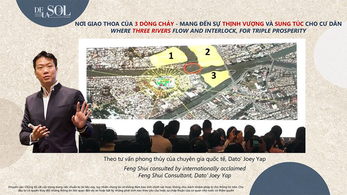 Nơi giao thoa 3 dòng chảy mang đến thịnh vượng và sung túc cho cư dân