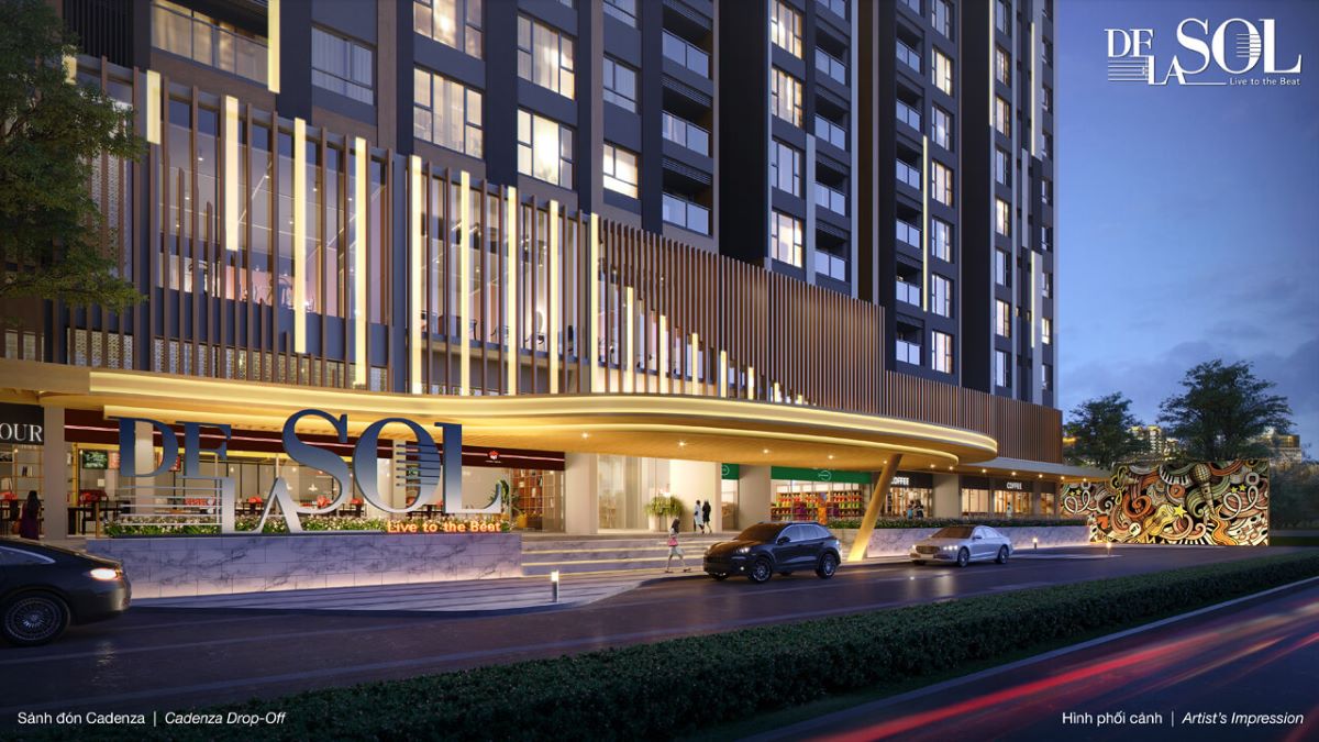 Sảnh đón Tháp Alto - hướng mặt tiền đường Tôn Thất Thuyết