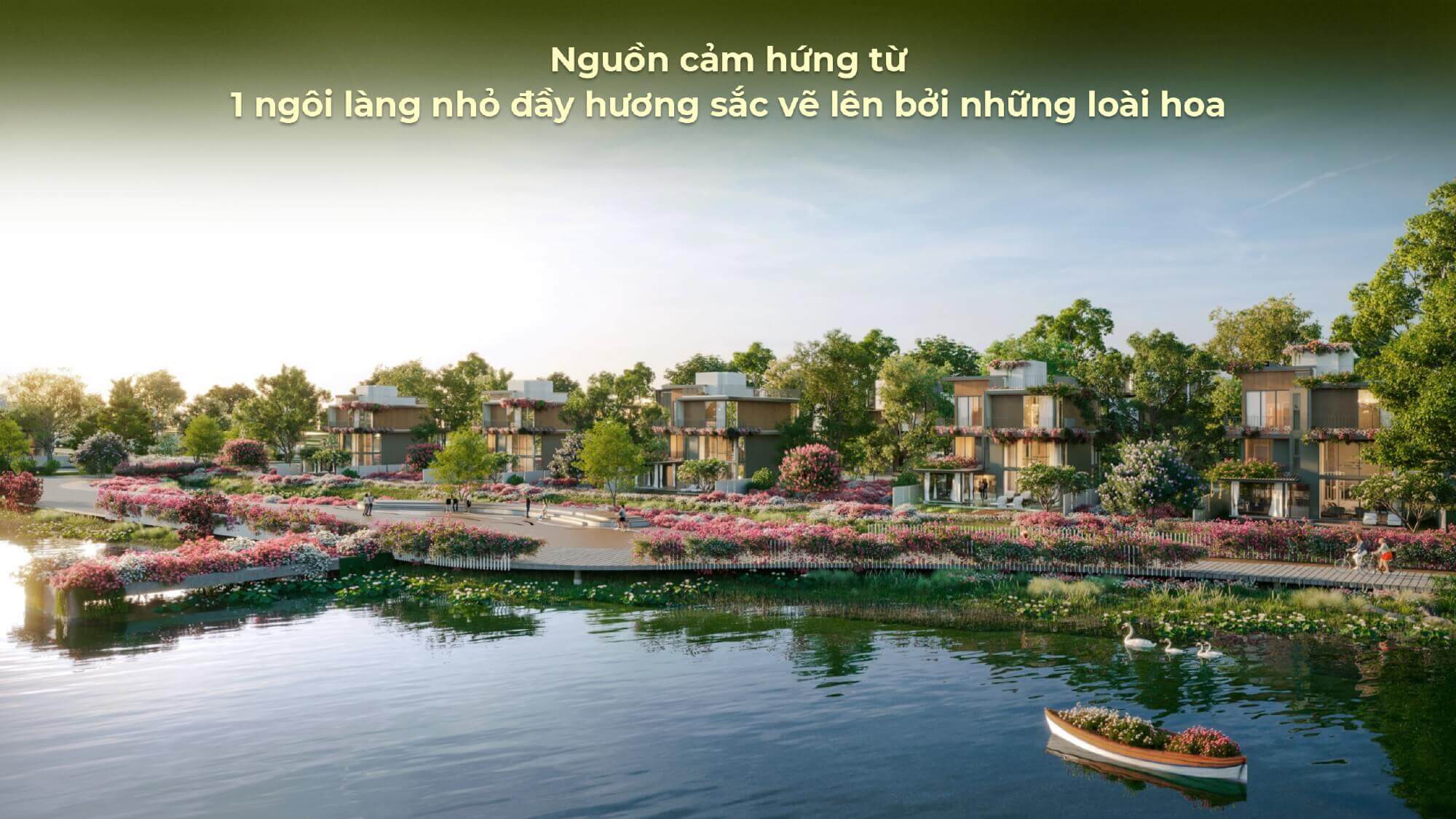 tien ich vuon hoa da sac eco village saigon river