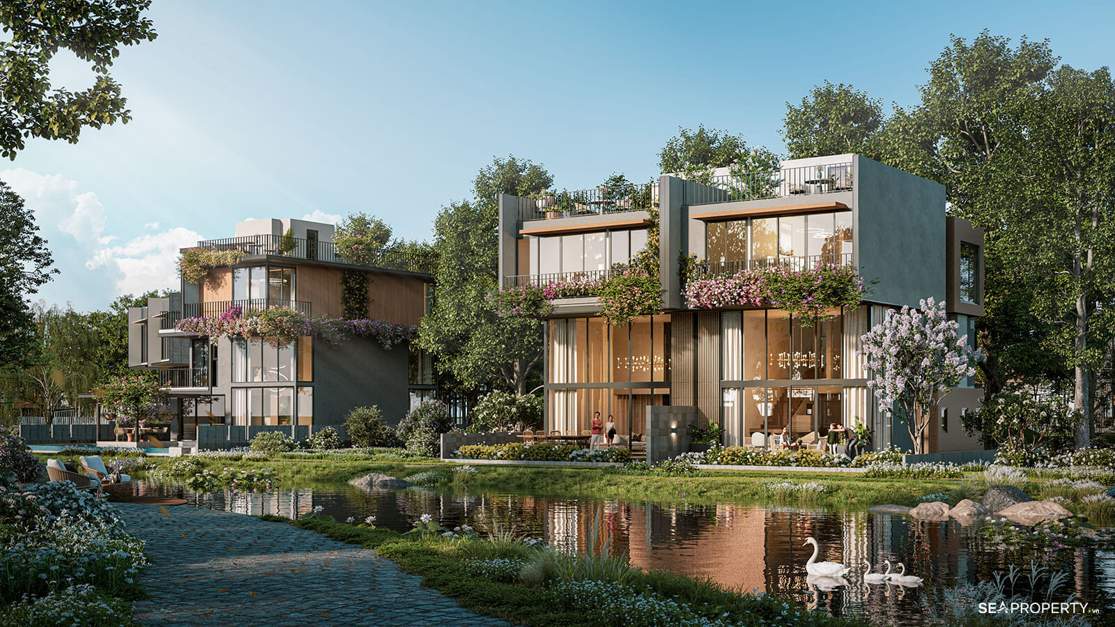 Riverfront Villas Ecovillage saigon river 2