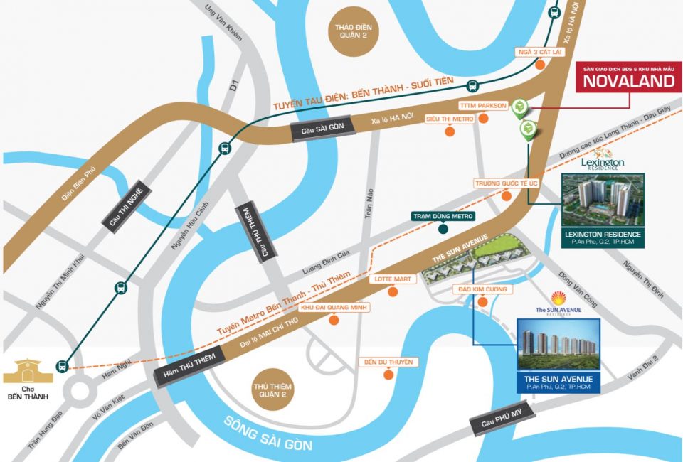 vi tri du an can ho the sun avenue