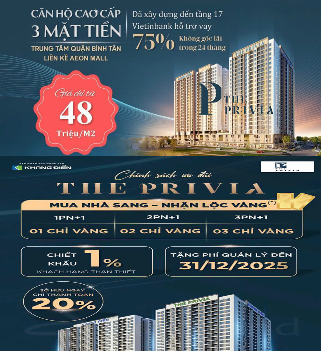 GIÁ BÁN & THANH TOÁN THE PRIVIA