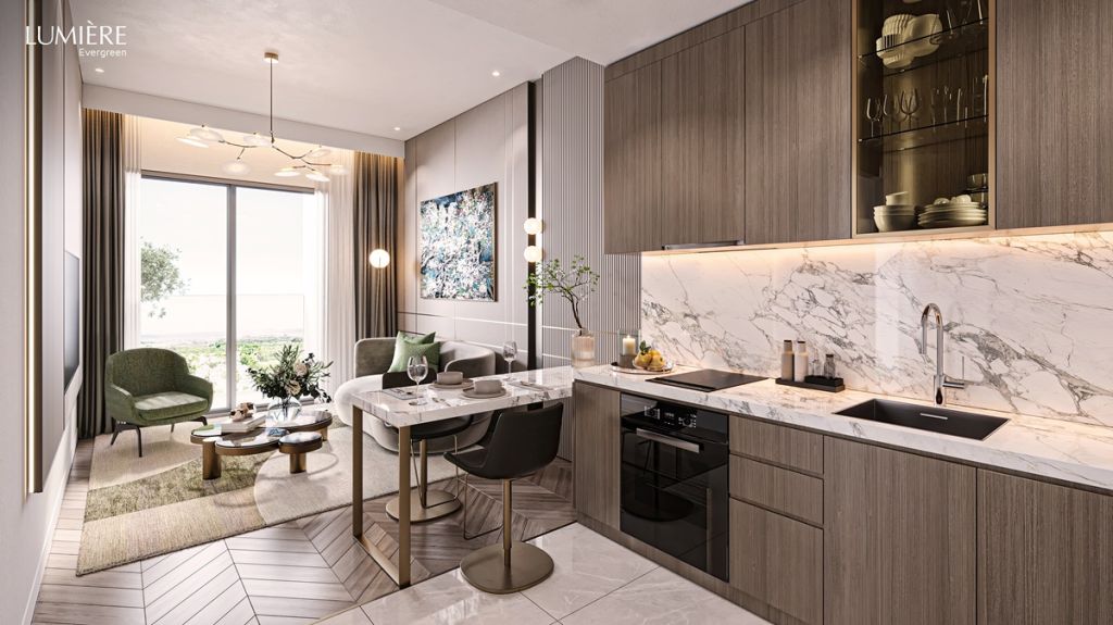 nội thất căn hộ lumiere evergreen