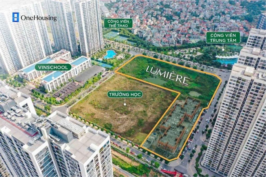 tiến độ dự án lumiere evergreen smart city