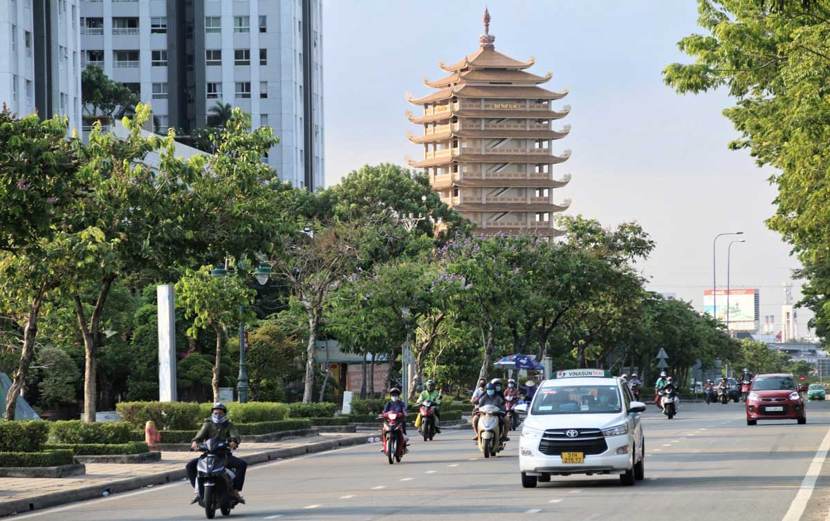 Đường Mai Chí Thọ đoạn tiếp giáp dự án