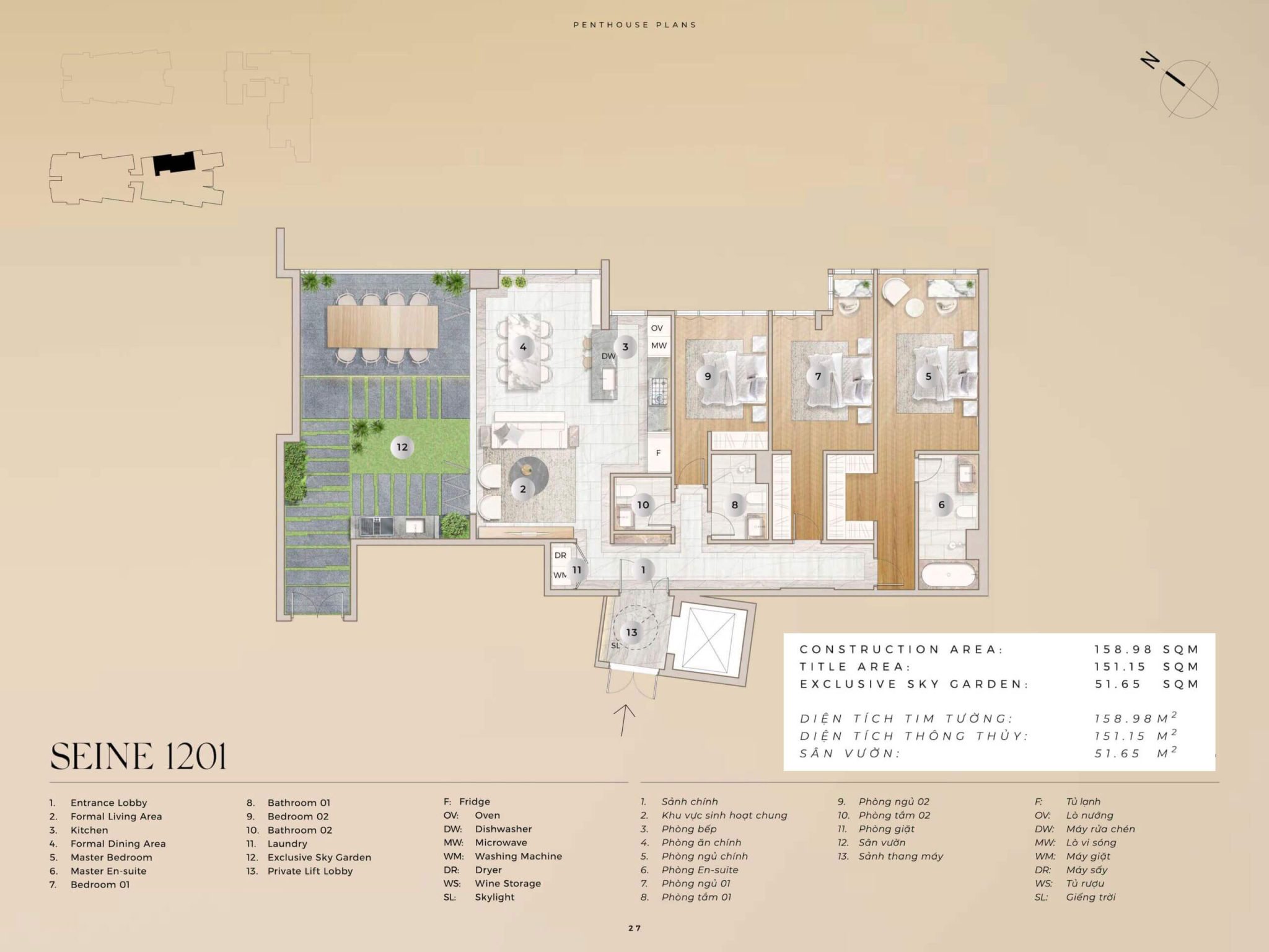 mặt bằng penthouse The River Thủ Thiêm Seine 1 2048x1536 mặt bằng penthouse The River Thủ Thiêm Seine 1 2048x1536